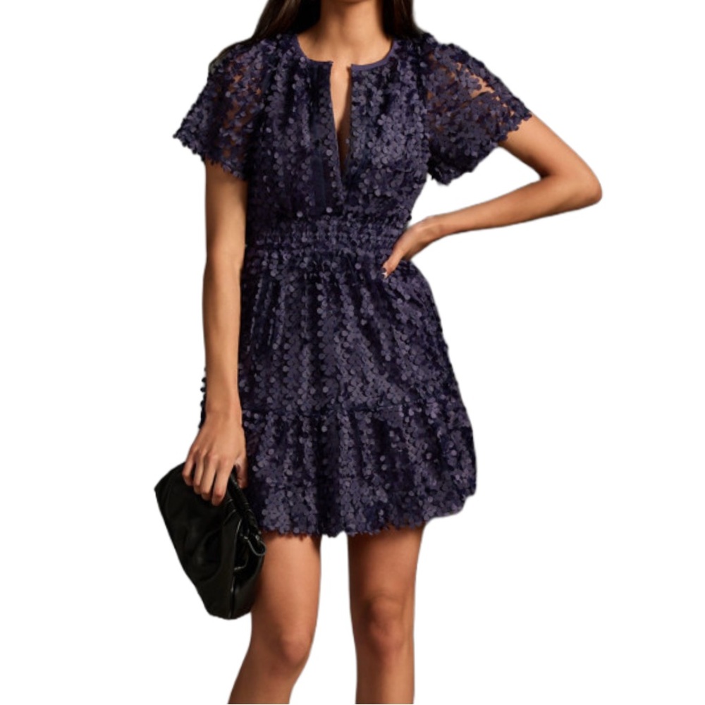 The Somerset Mini Dress: Floral Appliqué Edition